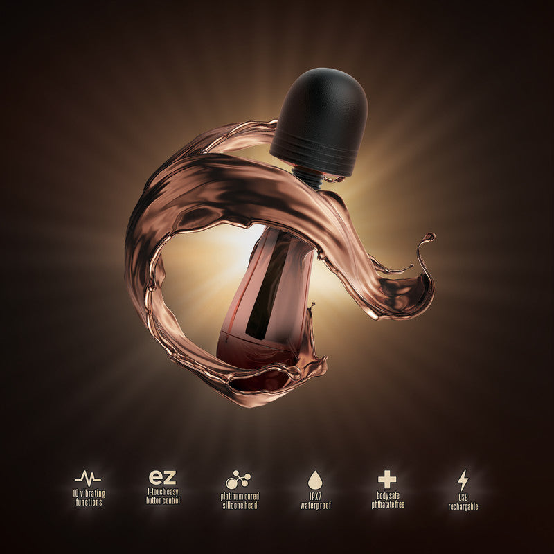 Lush Chloe - Rose Gold USB Rechargeable Mini Massager Wand - Hush Store Sydney 