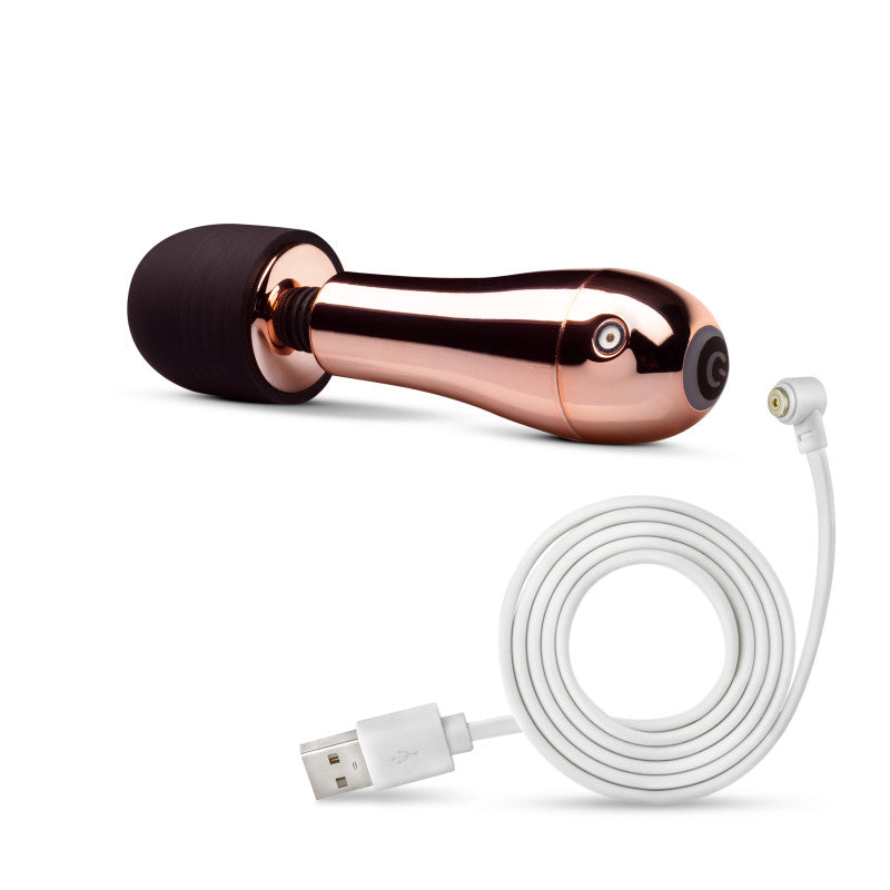Lush Chloe - Rose Gold USB Rechargeable Mini Massager Wand - Hush Store Sydney 