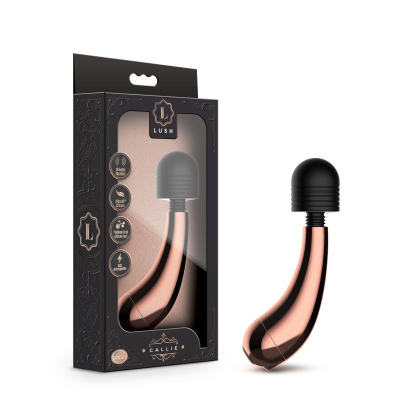 Lush Callie - Rose Gold USB Rechargeable Mini Massager Wand - Hush Store Sydney 