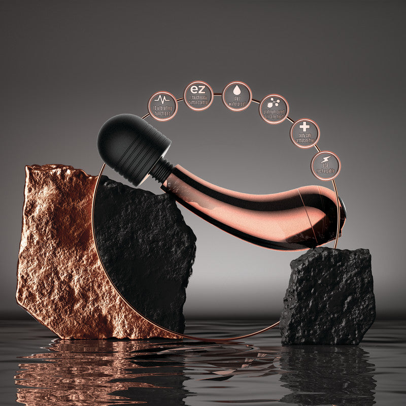 Lush Callie - Rose Gold USB Rechargeable Mini Massager Wand - Hush Store Sydney 