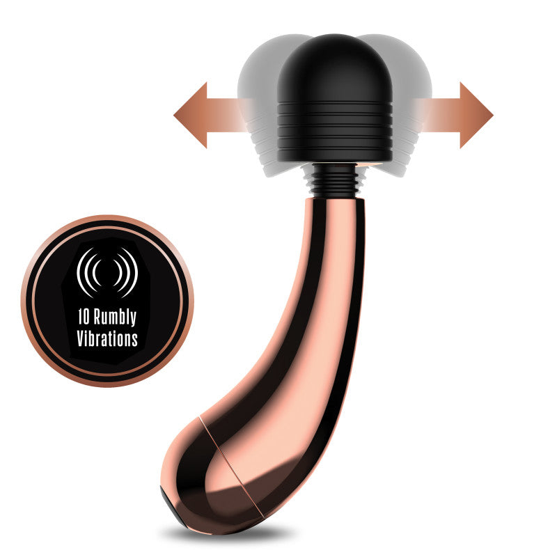 Lush Callie - Rose Gold USB Rechargeable Mini Massager Wand - Hush Store Sydney 