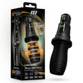 M For Men - 3rd Base - Black USB Rechargeable Vibrating & Rotating Auto Stroker - Hush Store Sydney 