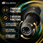 M For Men - 3rd Base - Black USB Rechargeable Vibrating & Rotating Auto Stroker - Hush Store Sydney 