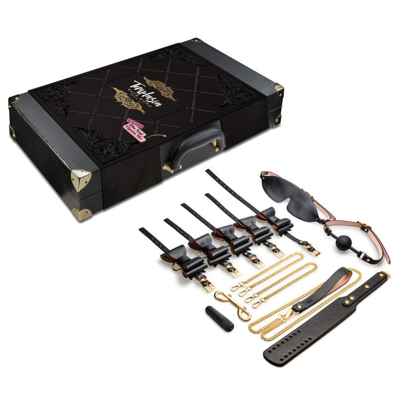 Temptasia Safe Word Bondage Kit with Suitcase - 9 Piece Bondage Set - Hush Store Sydney 