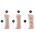 M For Men 3-Pack Self-Lubricating Vibrating Strokers - Flesh Vibrating Strokers - 3 Pack - Hush Store Sydney 