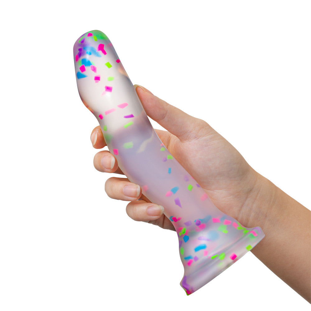 Neo Elite Glow Hanky Panky - Glow In Dark Clear 19 cm Dong - Hush Store Sydney 