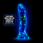 Neo Elite Glow Hanky Panky - Glow In Dark Clear 19 cm Dong - Hush Store Sydney 