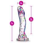 Neo Elite Glow Hanky Panky - Glow In Dark Clear 19 cm Dong - Hush Store Sydney 