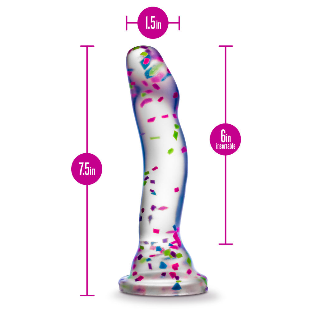 Neo Elite Glow Hanky Panky - Glow In Dark Clear 19 cm Dong - Hush Store Sydney 