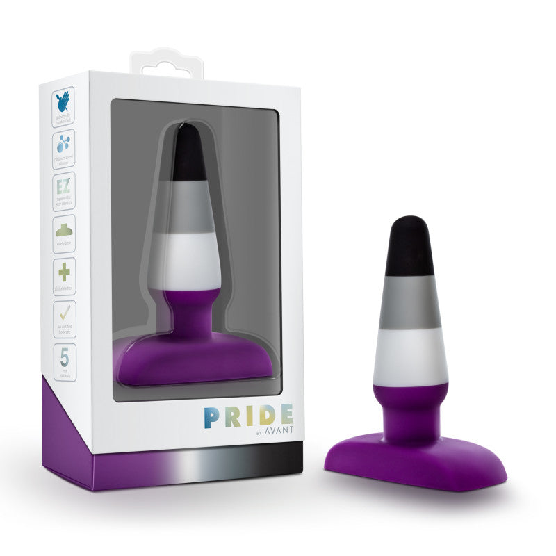 Avant Pride P7 - Ace - Coloured 10.8 cm Butt Plug - Hush Store Sydney 