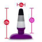 Avant Pride P7 - Ace - Coloured 10.8 cm Butt Plug - Hush Store Sydney 