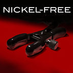 Noir Pom Adjustable Nipple Clamps - Black Furry Nipple Clamps - Hush Store Sydney 