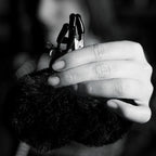 Noir Pom Adjustable Nipple Clamps - Black Furry Nipple Clamps - Hush Store Sydney 