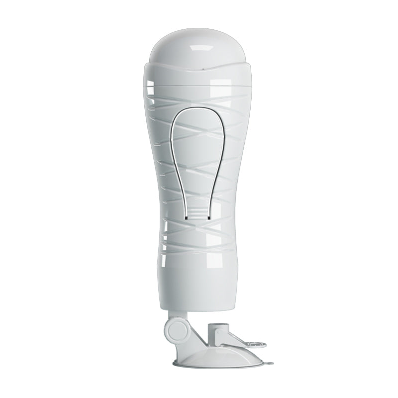 CRAZY BULL FLORA Vibrating Stroker - Flesh USB Rechargeable Vibrating Squeezeable Vagina Stroker with Suction Base