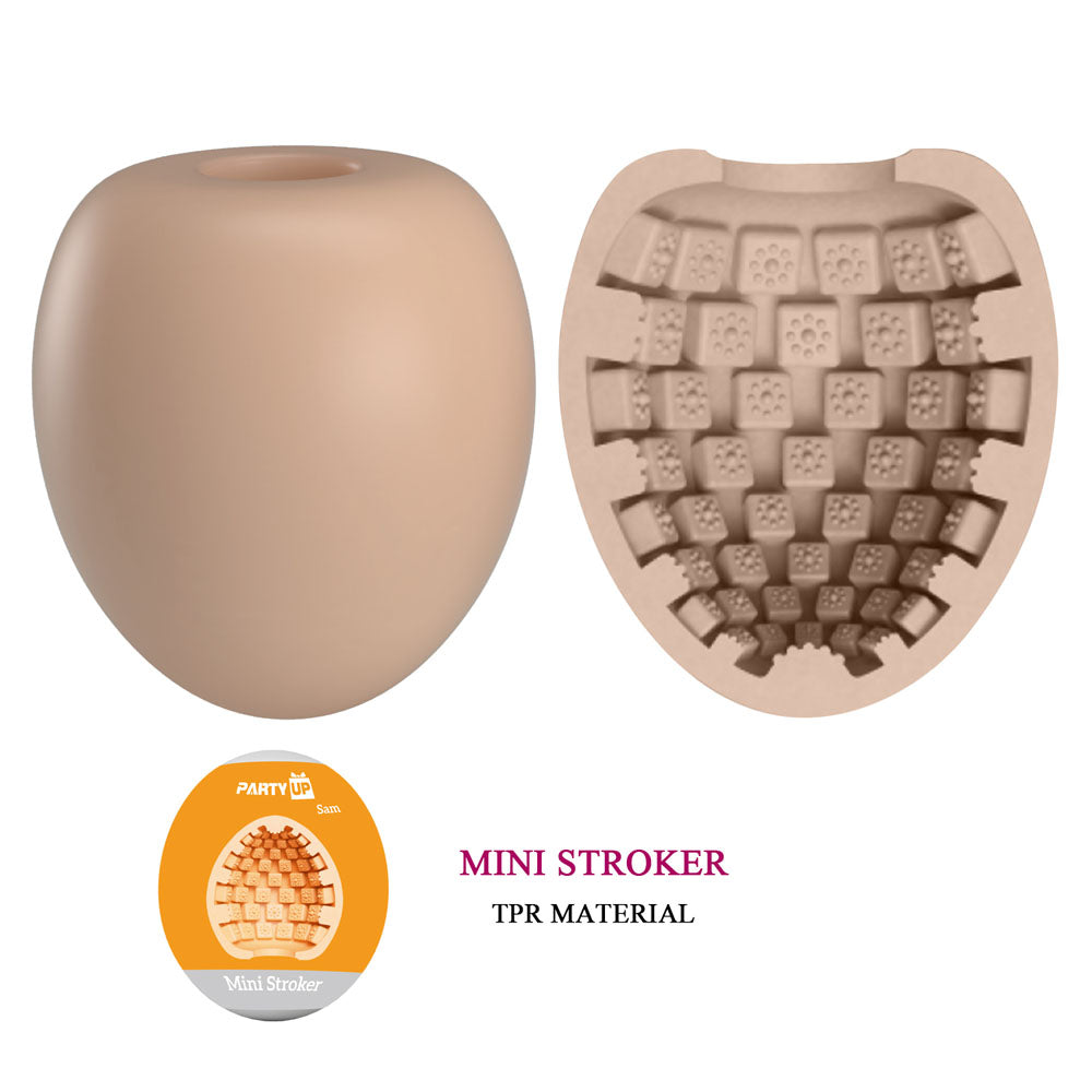 Party Up SAM Mini Stroker - Flesh Mini Stroker - Hush Store Sydney 