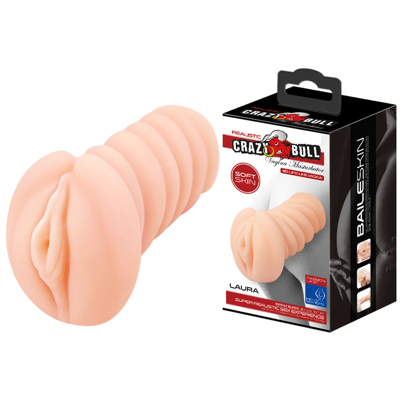 CRAZY BULL LAURA Vagina Stroker - Flesh Vagina Stroker - Hush Store Sydney 