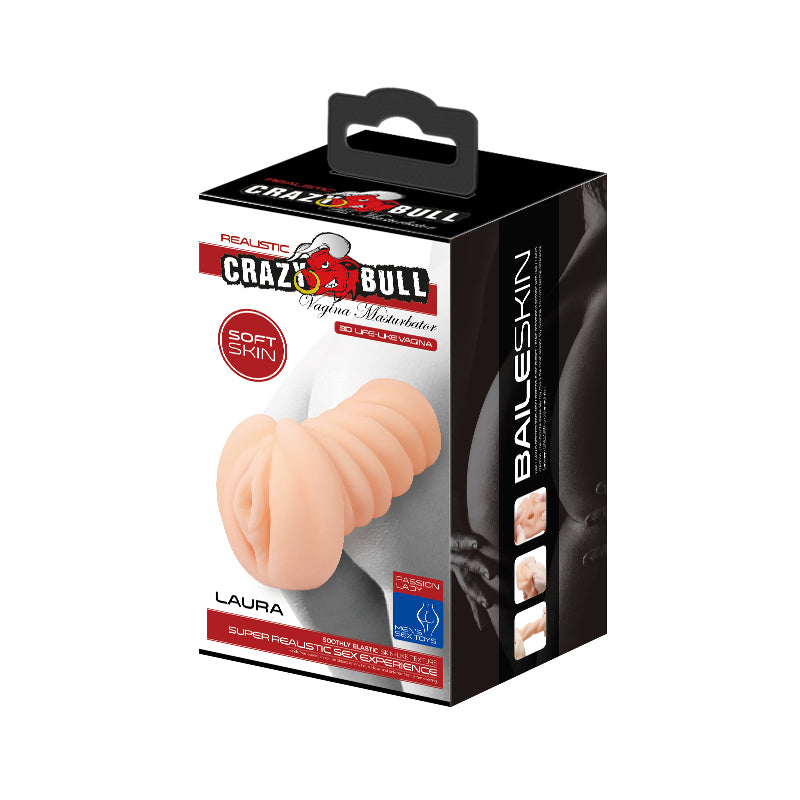 CRAZY BULL LAURA Vagina Stroker - Flesh Vagina Stroker - Hush Store Sydney 