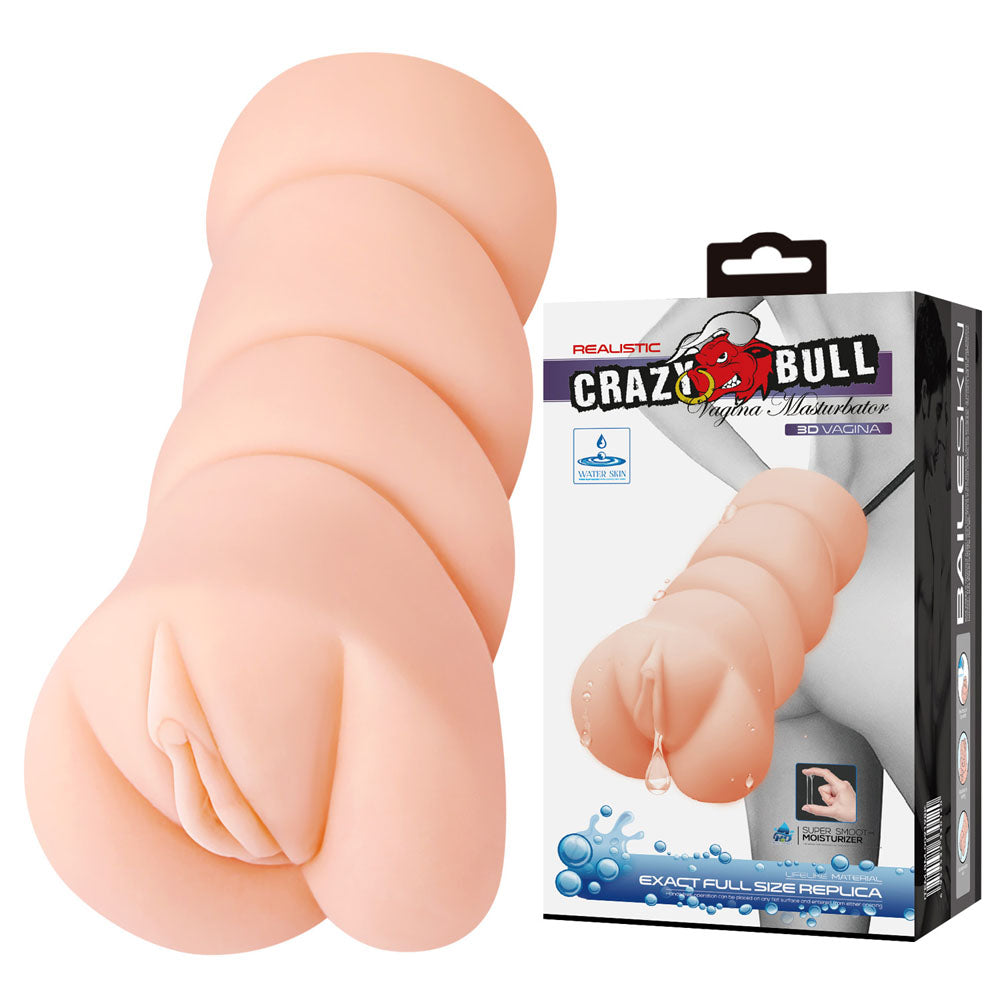 CRAZY BULL Vagina Stroker - Flesh Vagina Stroker - Hush Store Sydney 