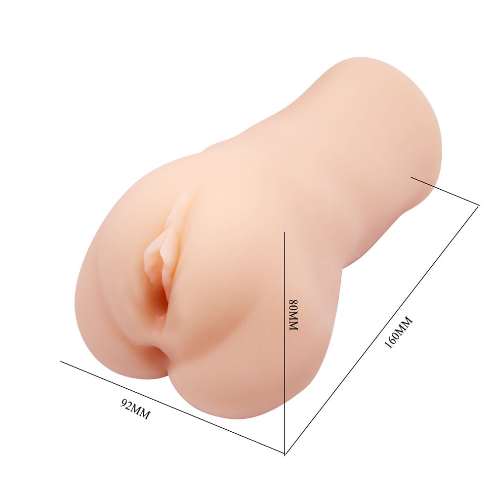 CRAZY BULL NADYA Vibrating Vagina Stroker - Flesh Vibrating Vagina Stroker - Hush Store Sydney 