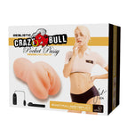 CRAZY BULL LEA Vibrating Vagina Stroker - Flesh Vibrating Vagina Stroker - Hush Store Sydney 