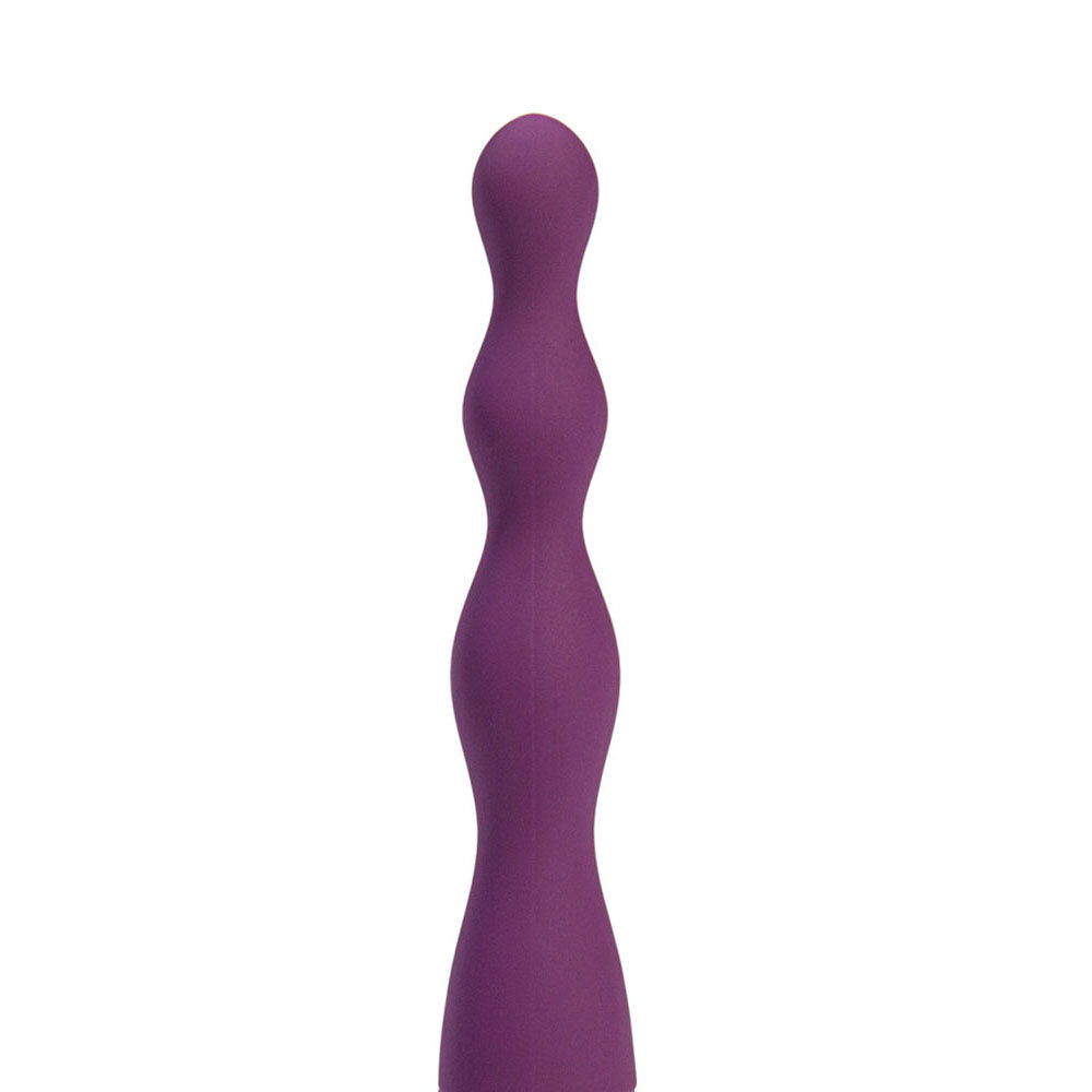 Maia DANI - Purple 17.8 cm USB Rechargeable Beaded Vibrator - Hush Store Sydney 