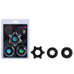 Maia MANZO - Black Silicone Cock Rings - Set of 3 - Hush Store Sydney 