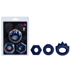 Maia LONZO - Blue Silicone Cock Rings - Set of 3 - Hush Store Sydney 
