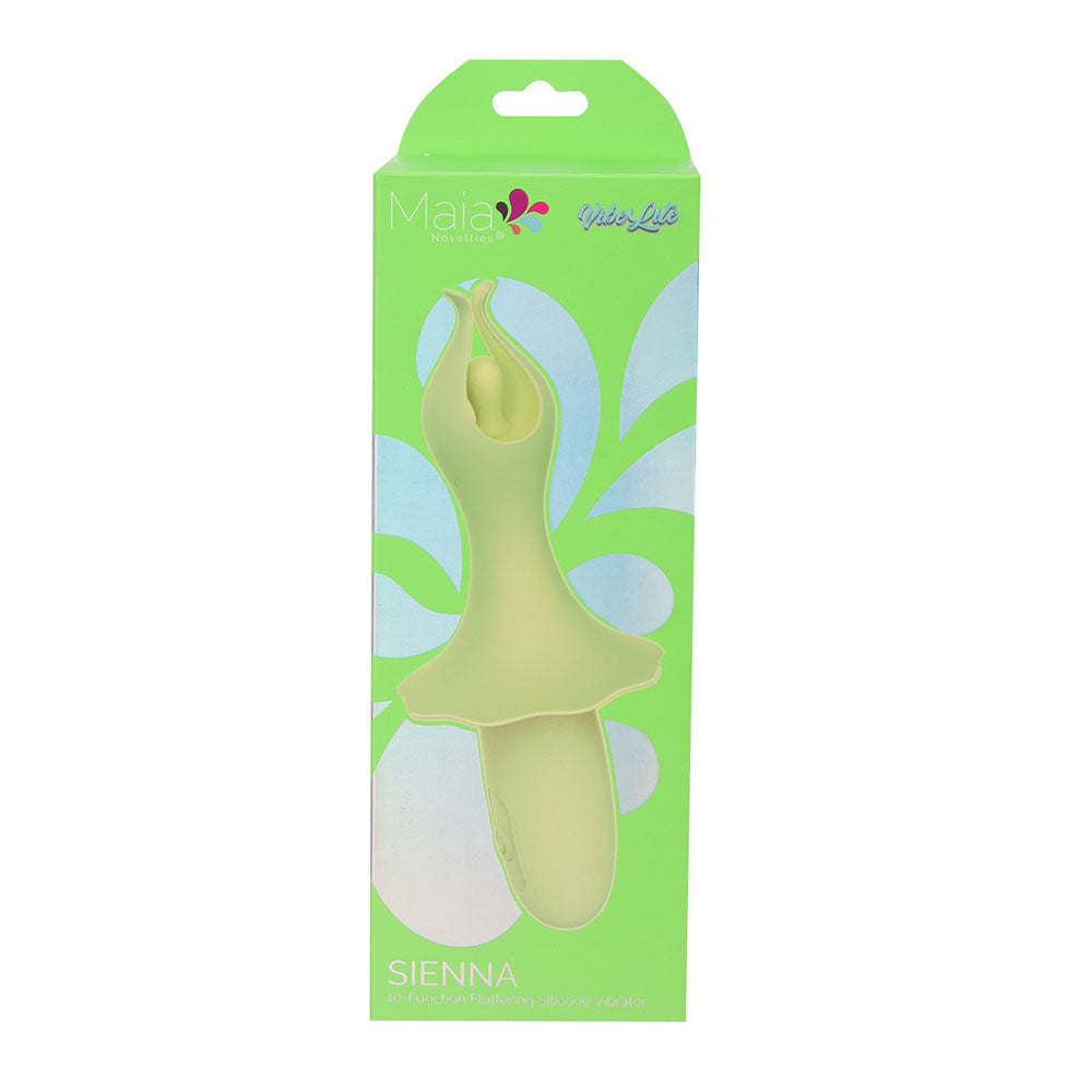 Maia SIENNA - Green - Green 15.2 cm USB Rechargeable Fluttering Bullet - Hush Store Sydney 