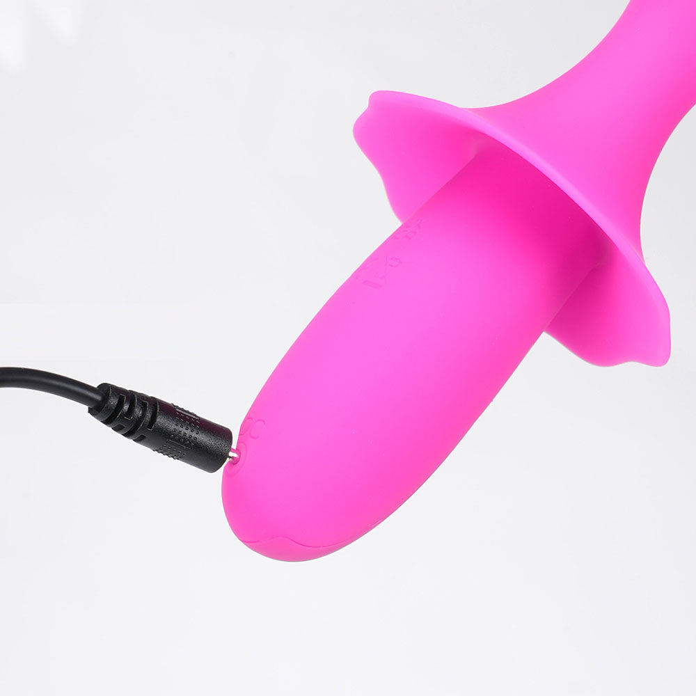 Maia SIENNA - Pink - Pink 15.2 cm USB Rechargeable Fluttering Bullet