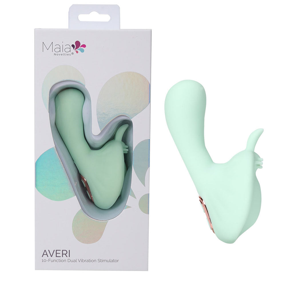 Maia AVERI - Green - Green USB Rechargeable Vibrator - Hush Store Sydney 