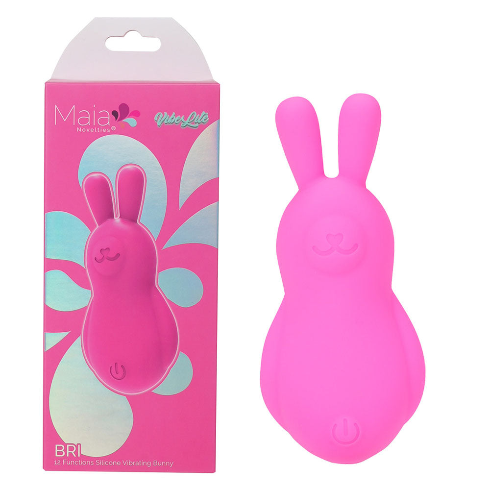Maia BRI - Pink - Pink 9 cm USB Rechargeable Vibrating Bunny Bullet - Hush Store Sydney 