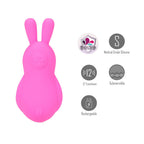 Maia BRI - Pink - Pink 9 cm USB Rechargeable Vibrating Bunny Bullet - Hush Store Sydney 