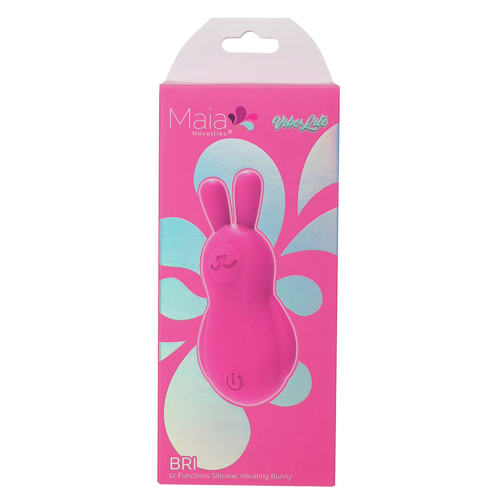 Maia BRI - Pink - Pink 9 cm USB Rechargeable Vibrating Bunny Bullet - Hush Store Sydney 