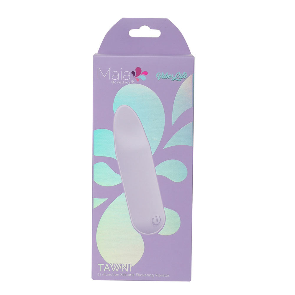 Maia TAWNI - Lavender - Lavender 9 cm USB Rechargeable Bullet with Flickering Tip - Hush Store Sydney 