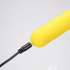 Maia TAWNI - Yellow - Yellow 9 cm USB Rechargeable Bullet with Flickering Tip - Hush Store Sydney 