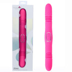 Maia ZENA - Pink - Pink 35.5 cm USB Rechargeable Dual Thrusting Double Ended Vibrator - Hush Store Sydney 