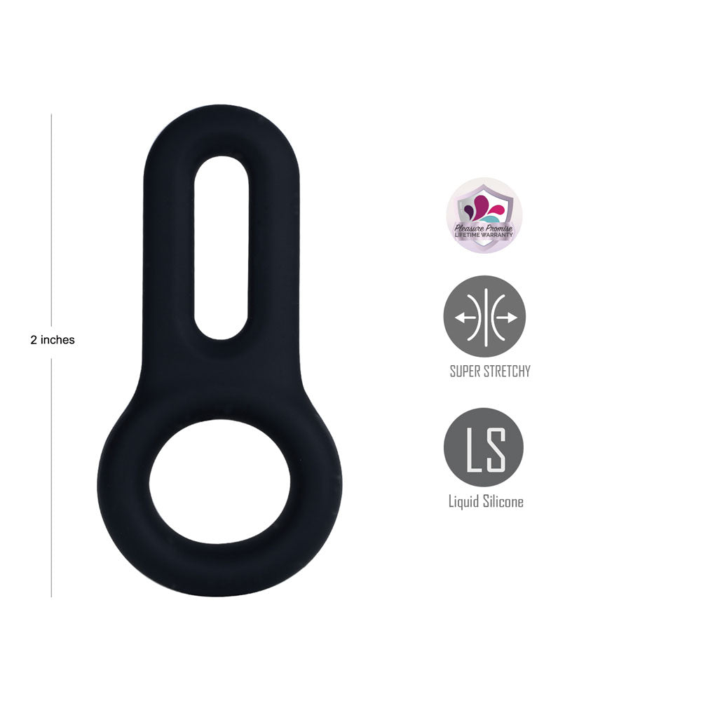 Maia GAVIN - Black Cock & Balls Ring - Hush Store Sydney 