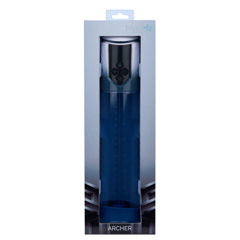 Maia ARCHER - Blue USB Rechargeable Automatic Penis Pump - Hush Store Sydney 
