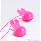 Maia MOLLI - Pink - Pink USB Rechargeable Vibrating Nipple Clamps & Necklace - Hush Store Sydney 