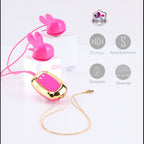 Maia MOLLI - Pink - Pink USB Rechargeable Vibrating Nipple Clamps & Necklace - Hush Store Sydney 