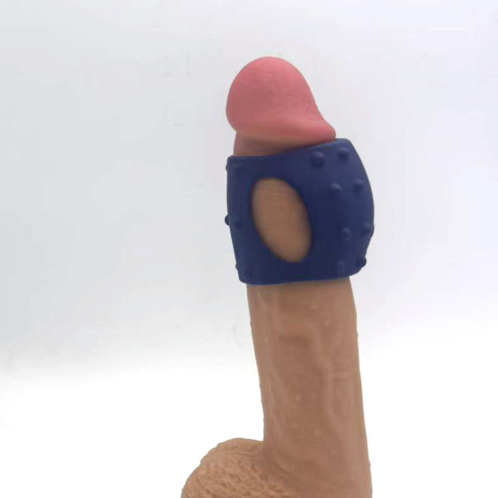 Maia ROMEO - Blue - Blue USB Rechargeable Vibrating Girth Enhancer Sleeve - Hush Store Sydney 
