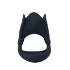 Maia ROCKY - Black - Black USB Rechargeable Vibrating Cock & Balls Ring - Hush Store Sydney 