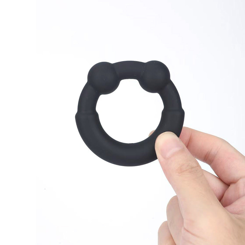 Maia AXEL - Black Beaded Cock Ring