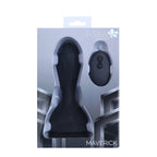 Maia MAVERICK - Black 16.5 cm USB Rechargeable Inflatable Anal Plug with Wireless Remote