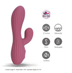 Maia SEDONA - Purple 15.2 cm USB Rechargeable Dual Vibrator