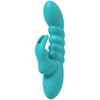Party Up BRYNLYN - Teal - Teal 18.2 cm USB Rechargeable Rabbit Vibrator - Hush Store Sydney 