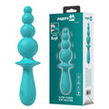 Party Up EVAJANE - Teal - Teal 17.1 cm USB Rechargeable Beaded Vibrator - Hush Store Sydney 