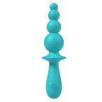 Party Up EVAJANE - Teal - Teal 17.1 cm USB Rechargeable Beaded Vibrator - Hush Store Sydney 