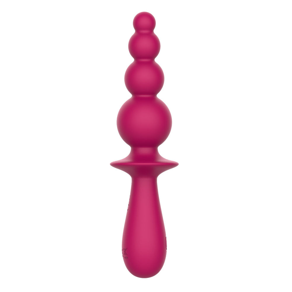 Party Up EVAJANE - Pink - Pink 17.1 cm USB Rechargeable Beaded Vibrator - Hush Store Sydney 