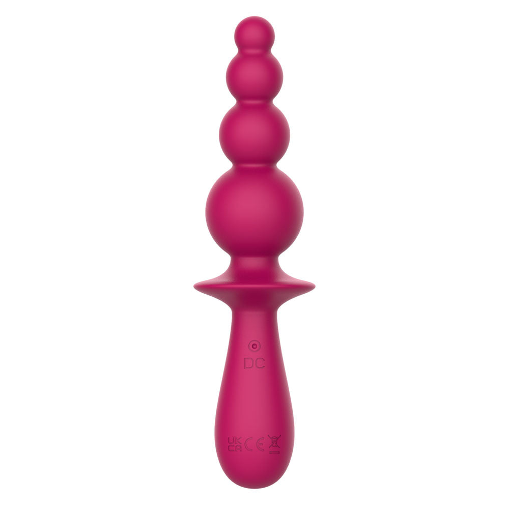 Party Up EVAJANE - Pink - Pink 17.1 cm USB Rechargeable Beaded Vibrator - Hush Store Sydney 